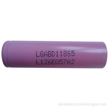 LG18650 2.2ah Lithium Ion Battery for Flashlight